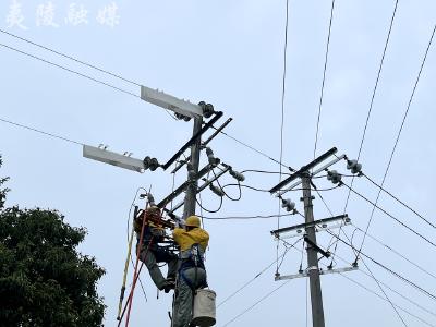 夷陵供电：带电作业新增台区 “汗”卫乡村清凉用电