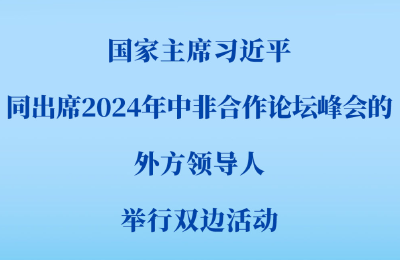 新华社权威快报 | 习近平同出席2024年中非合作论坛峰会的外方领导人举行双边活动