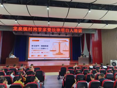 法治赋能基层治理 龙泉法庭为村社区治理队伍送上“法律锦囊”