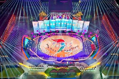 七运会开幕式高清大图来了→