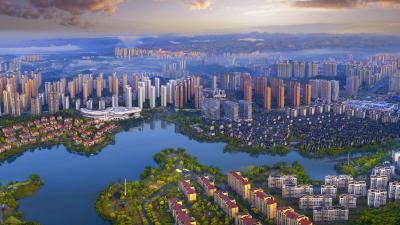 朝霞映碧水 生态绘夷陵——夷陵梅子垭水库再现醉美晨景