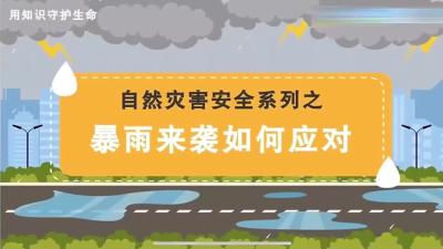 【安全知识】暴雨来袭 科学防范