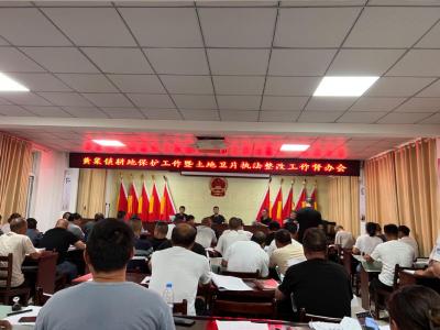 黄集镇耕地保护工作暨土地卫片执法整改工作督办会召开