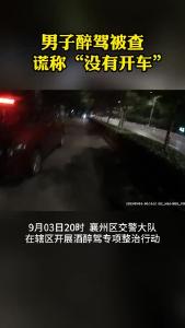 男子醉驾被查+谎称“没有开车”
