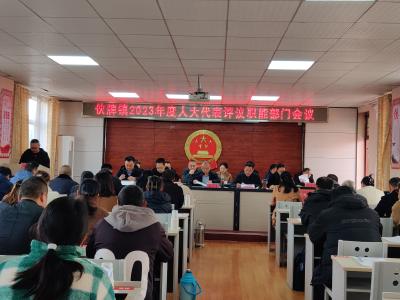 伙牌镇召开2023年度人大代表评议职能部门会议