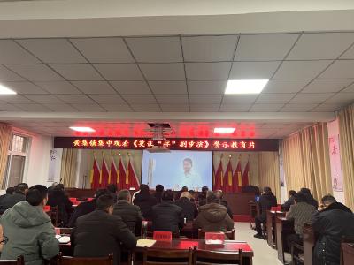 黄集镇：组织观看警示教育片
