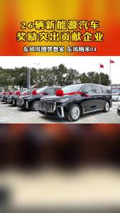 26辆新能源汽车 奖励突出贡献企业