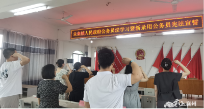 朱集镇开展《中华人民共和国公务员法》学习教育宣传周活动