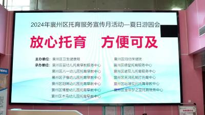 襄州区举办托育服务宣传月活动——夏日游园会