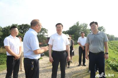 市领导赵芝斌到襄州区调研防汛救灾工作