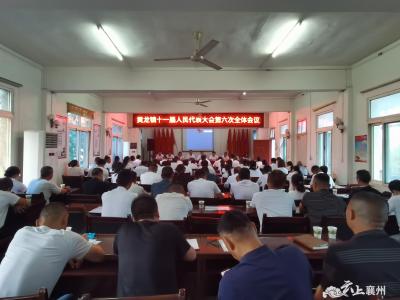 黄龙镇第十一届人大代表第六次会议召开