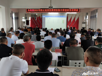 朱集镇召开2024年防止返贫监测帮扶集中排查业务培训会