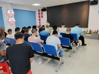 黄集镇开展社区矫正人员禁毒宣传教育活动