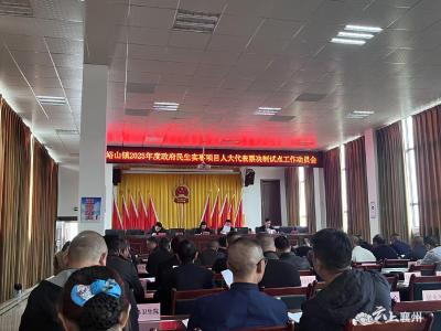 峪山镇人大召开政府民生实事项目人大代表票决制试点工作动员会