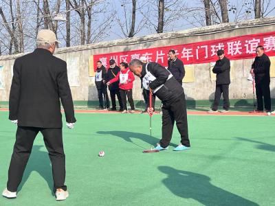 朱集镇举行老年门球赛 运动健康在球中