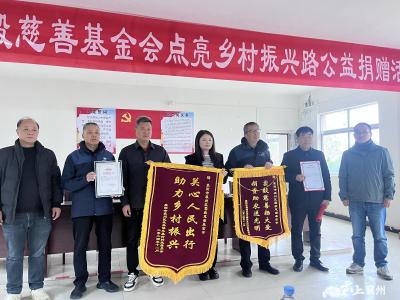 朱集镇举行慈善惠民·点亮乡村振兴路项目开工仪式