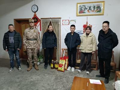 迎春慰问送关怀 拥军优属暖人心