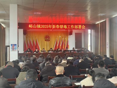 峪山镇召开2025年新春禁毒工作部署会