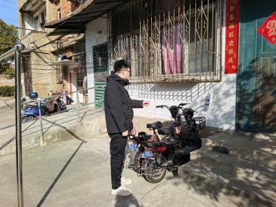 肖湾街道开展“飞线充电”整治行动