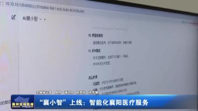 【聚力建支点 夺取开门红】“襄小智”上线：智能化襄阳医疗服务