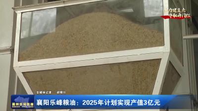【聚力建支点 夺取开门红】襄阳乐峰粮油：2025年计划实现产值3亿元
