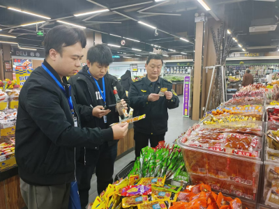 朱集市场监管所开展“新春第一批国检”食品抽检