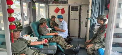 民兵献血“卫”人民