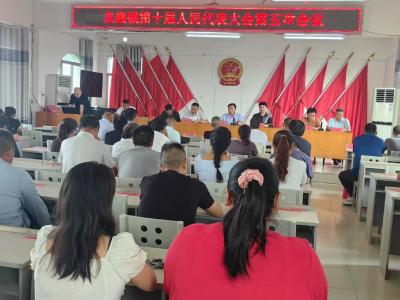 朱集镇第十届人民代表大会第五次会议召开