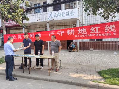 程河自然资源和规划所开展“6·25全国土地日”主题宣传活动
