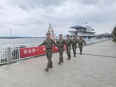 浩然街道基干民兵开展河道巡查 筑牢防溺水“安全网”