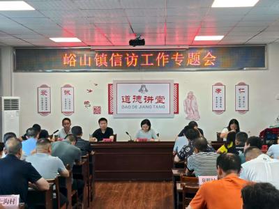 峪山镇人大：筑牢信访基石 办好群众实事