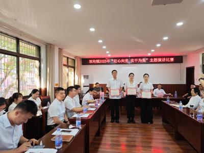 双沟镇举办“红心向党 实干为先”主题演讲比赛
