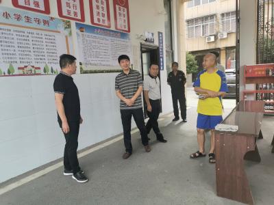 区领导到古驿镇 开展校园安全检查
