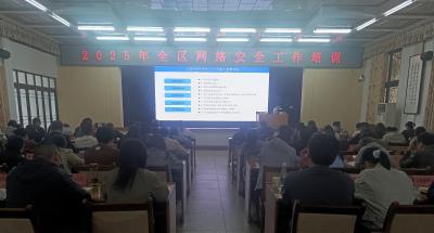 我区举办2025年网络安全培训 筑牢网络安全防线