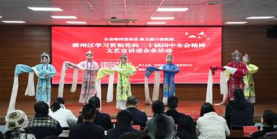 学习贯彻党的二十届四中全会精神文艺宣讲活动走进企业