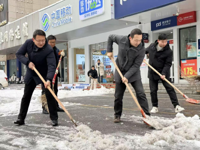 区城市运行管理中心：除冰扫雪保畅通