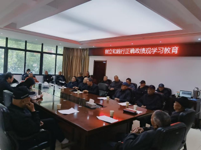 张湾街道开展“树立和践行正确政绩观”专题学习教育筑牢退休干部思想根基