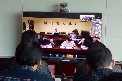 黄州区文体新局参加全省文化市场管理视频会