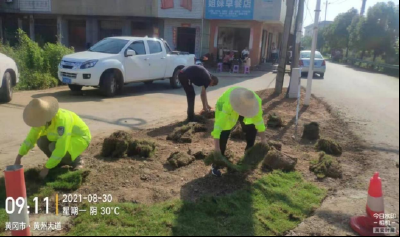 黄州区农村公路管理局抢抓时间节点 打造“高颜值”农村公路