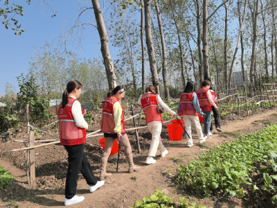 黄州区三台河社区开展“清理湖边垃圾，美化沿岸环境”志愿服务活动