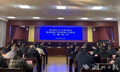 黄州区人大常委会组织召开农产品深加工情况专题询问会 