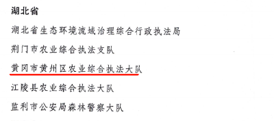 黄州这项工作获全国通报表扬