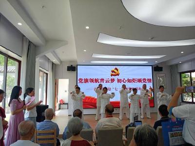 黄州区赤壁街道青云社区开展迎“七一”主题活动