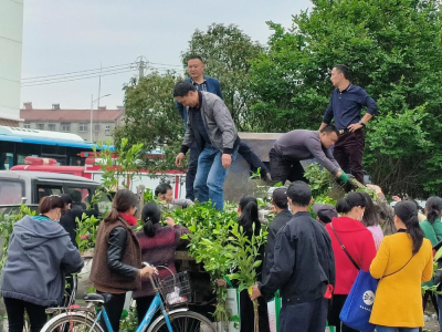 送苗下乡，共护绿水青山 