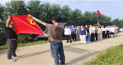 建党节：把支部主题党日活动开在防汛大堤上