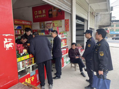 桂花镇开展不易降解祭祀用品市场专项整治行动