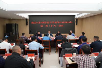 咸安区召开扫黑除恶斗争领导小组2023年第一次（扩大）会议