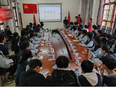 万年路社区：禁毒宣传进校园 护航青春不“毒”行