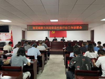 桂花镇召开“聚力共同缔造·代表行动”工作部署会