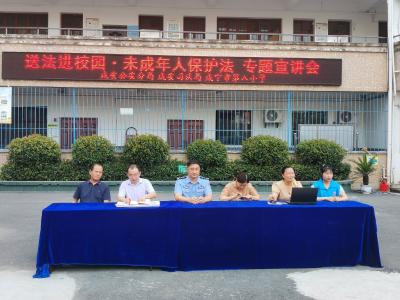 咸宁市第八小学：送法进校园 护航未成年人健康成长